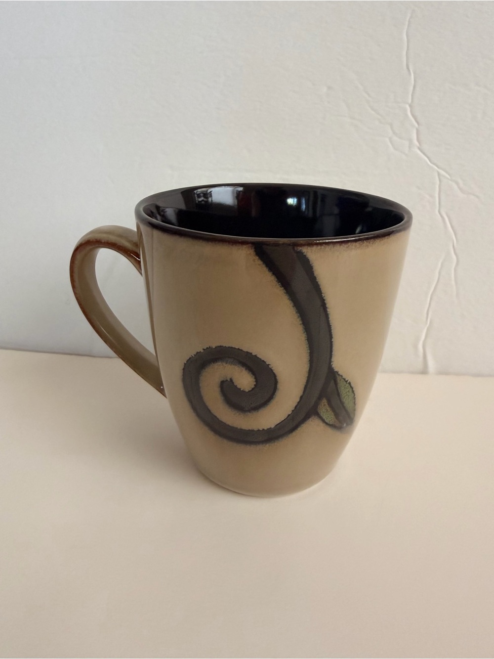 Pfaltzgraff Studio Trellis Gold Stoneware Coffee Mug Tea Cup